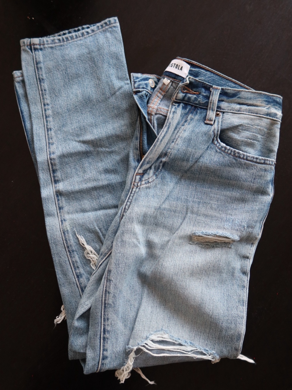 pistola light blue denim jeans